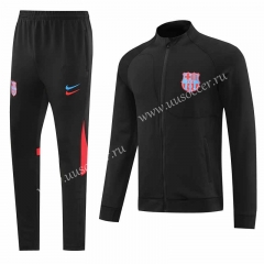 2022-23 Barcelona Black Thailand Jacket Uniform-LH