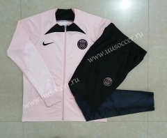 2022-23 Paris SG Pink Soccer Jacket Uniform -815