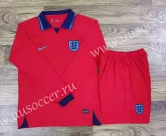 22-23  England  Away Red LS Thailand Soccer Jersey AAA-709
