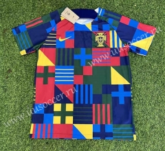 2022-23 Portugal Red&Blue Training Thailand Soccer Jersey AAA-305