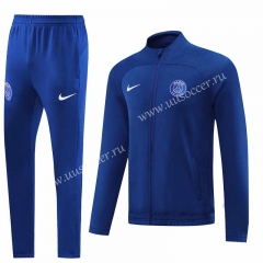 2022-23 Paris SG Blue Soccer Jacket Uniform -LH