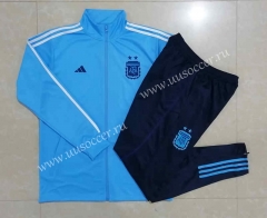 22-23 Argentina  Light Blue  Thailand Soccer Jacket Uniform-815