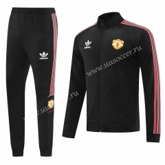 2022-23 Manchester United Black&Red Thailand Soccer Jacket Uniform-LH