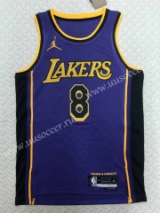 2022-23  NBA Lakers Purple #8 Jersey-311