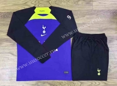 2022-23 Tottenham Hotspur 2nd Away Purple LS Thailand Soccer Uniform-709