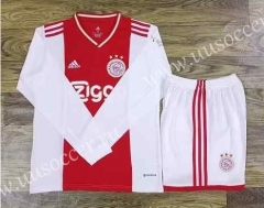 2022-23  Ajax Home Red  Thailand LS Soccer Jersey uniform-709