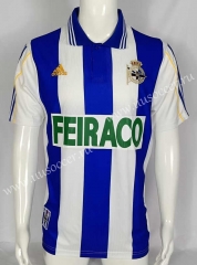 99-00 Deportivo La Coruña Home Blue&White Thailand Soccer Jersey-503