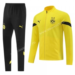 2022-23 Borussia Dortmund Yellow  Soccer Jacket Uniform-815