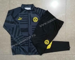 2022-23 Borussia Dortmund Black  Soccer Jacket Uniform-815