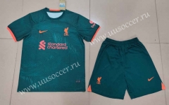 2022-23 Liverpool 2nd Away Green Thailand Soccer Uniform-718