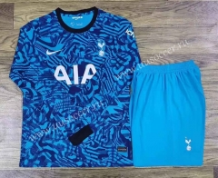 2022-23 Tottenham Hotspur Away Blue  LS Thailand Soccer Uniform-709
