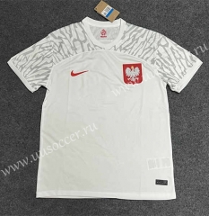 2022-23 Poland Home White Thailand Soccer Jersey-3066