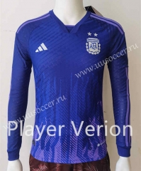 Player  Version 22-23 Argentina Away Purple LS Thailand Soccer Jersey AAA-807