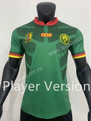 Player version 2022-23 Cameroon Home Green Thailand Soccer Jersey-SJ