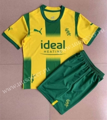 2022-23 West Bromwich Albion Away Yellow&Green Soccer Uniform-AY