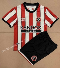 2022-23  Sheffield Home Red & White Soccer Uniform-AY