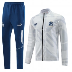 2022-23  Olympique de Marseille White Jacket Uniform-LH