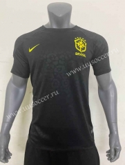 2022-23  Brazil Goalkeeper Black Thailand Soccer Jersey AAA-416