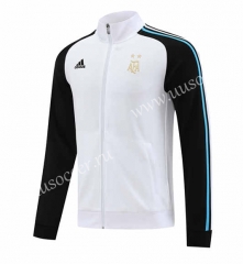 22-23 Argentina  White& Black Thailand Soccer Jacket -LH