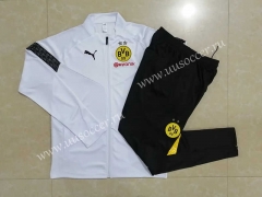 2022-23 Borussia Dortmund White Soccer Jacket Uniform-815