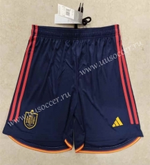2022-23 Spain Home Royal  Blue Thailand Soccer Shorts AAA
