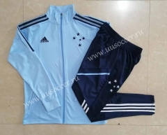 2022-23 Cruzeiro EC Light Blue Thailand Soccer Jacket Uniform-815