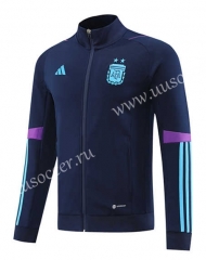 22-23 Argentina  Royal Blue Thailand Soccer Jacket -LH