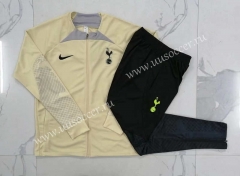 2022-23 Tottenham Hotspur Yellow Thailand Soccer Jacket Uniform-815