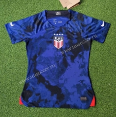 2022-23 USA Away Blue Female Thailand Soccer Jersey