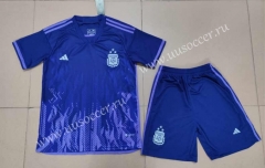 3stars 2022-23  Argentina  Away Purple Soccer Uniform-718