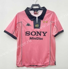 Retro Version97-98 Juventus Away Pink  Thailand Soccer Jersey AAA