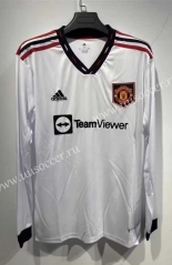 2022-23 Manchester United Away White Thailand LS Soccer Jersey-9628