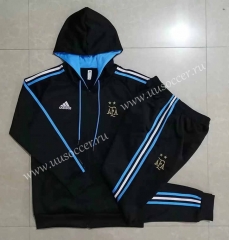 22-23 Argentina Black Thailand Soccer Jacket Uniform With Hat-815