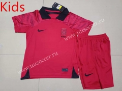 2022-23 Korea Home Red  Kid/Youth Soccer Uniform-507