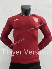 Player version 2022-23 Spain Home Red Thailand LS Soccer Jersey-2016