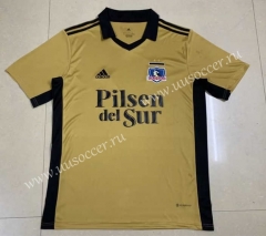 2022-23 Colo-Colo 2nd Away Yellow Thailand Soccer Jersey-HR