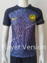 Player version 2022-23  Malaysia Away Black  Thailand Soccer Jersey AAA-807