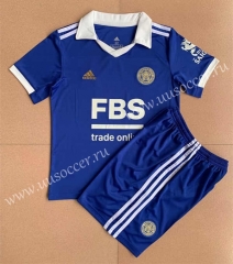 2022-23 Leicester City Home Blue Soccer Uniform-AY