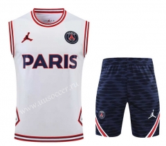 2022-23 Paris SG White Thailand Soccer Vest Uniform-418