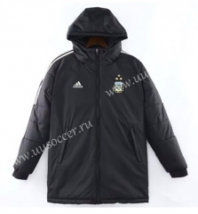 2022-23 Argentina Black Thailand Soccer Cotton With Hat