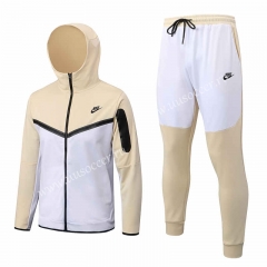 2022-23  Nike Light Yellow Soccer Jacket UniformWith Hat -815