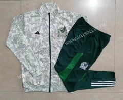 2022-23 Mexico White Thailand Soccer Jacket Uniform-815