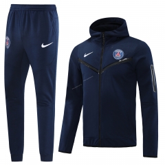 2022-23 Paris SG Royal Blue Soccer Jacket Uniform With Hat-LH