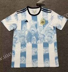 champion edition 2022-23 World Cup  Argentina Blue &White Thailand Soccer Jersey AAA-2851