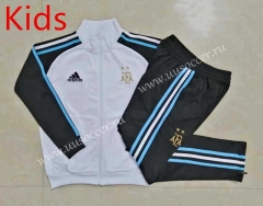 2022-23 Argentina White Kids/Youth Soccer Jacket-815