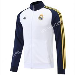 2022-23 Real Madrid White Soccer Jacket -LH
