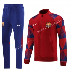 2022-23 Barcelona Red Soccer Jacket Uniform -LH