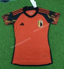 2022-23 Belgium  Home Red Female Thailand Soccer Jersey