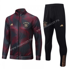2022-23 Germany Black &Red  Thailand Soccer  Jacket Uniform-815
