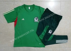 2022-23 Mexico Green Thailand  Short Tracksuit Uniform-815